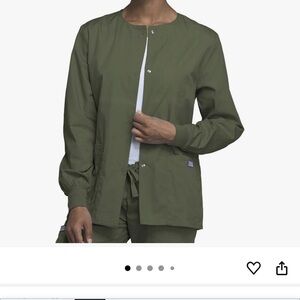 Cherokee Scrub Olive Green Women's Jacket